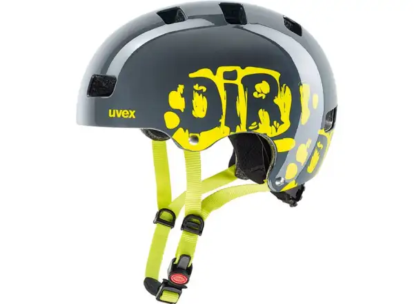 Uvex Kid 3 helmet children's Dirtbike Grey/Lime