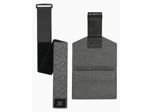 Peatys Holdfast trail tool wrap frame strap slate grey