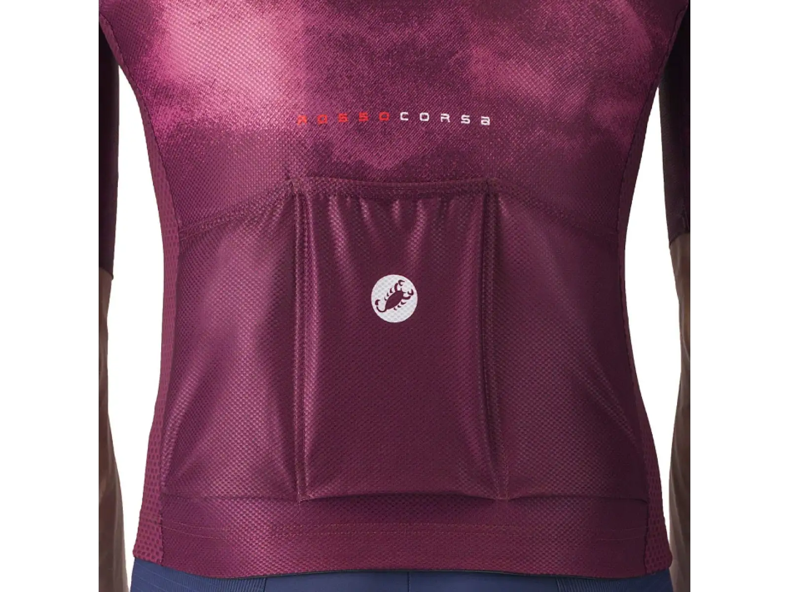 Castelli Climber's A/C men's jersey short sleeve Deep Bordeaux/White