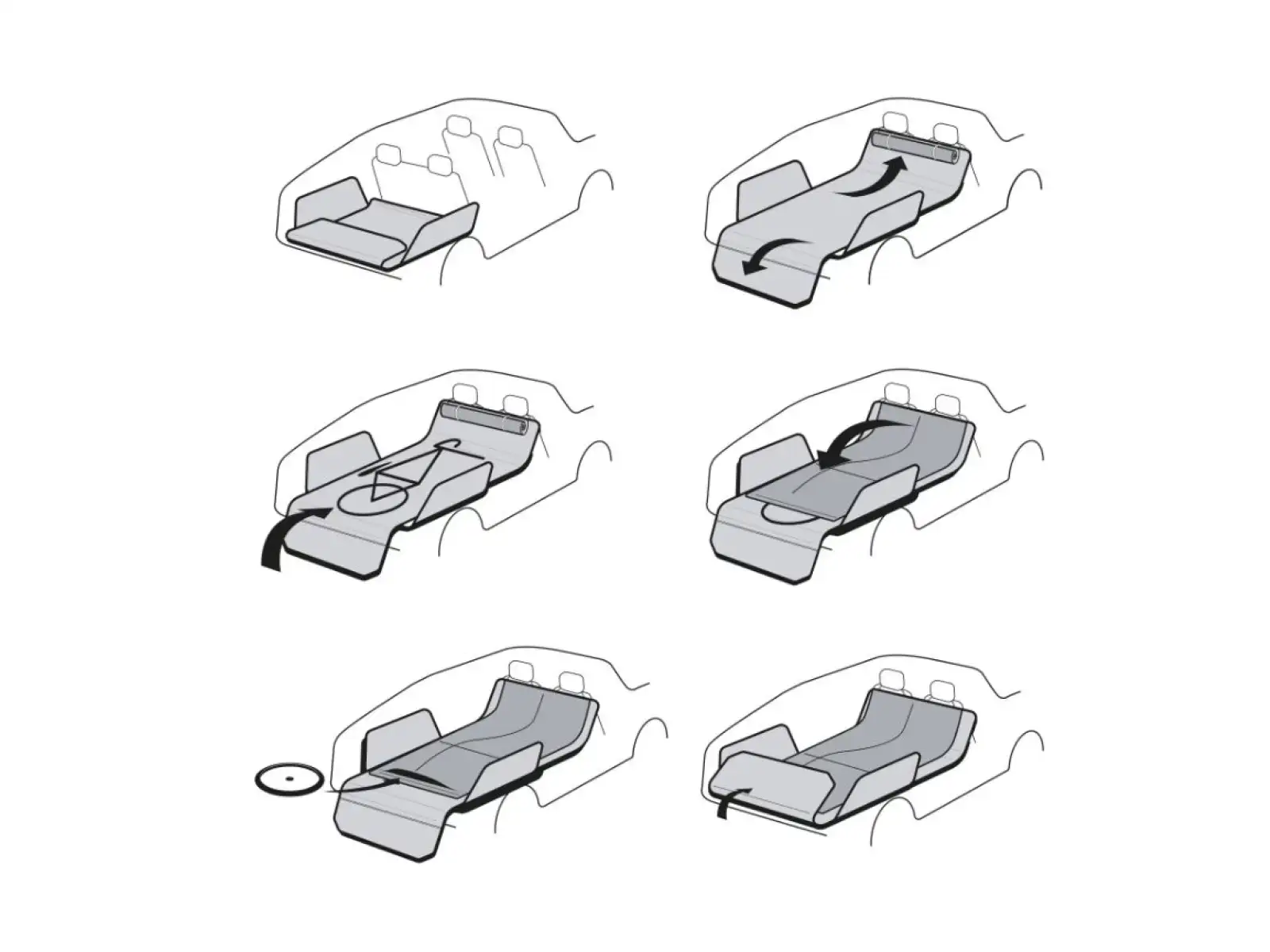 Hiplok Rideshield protective pad 2700 x 1020 mm black