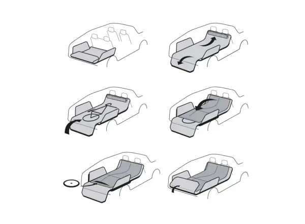 Hiplok Rideshield protective pad 2700 x 1020 mm black