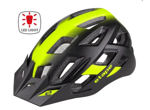 Etape Virt Light cycling helmet black/yellow fluo matte