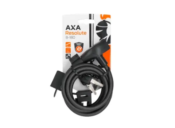 AXA Cable Resolute 8 - 180 cable lock Mat Black 180 cm