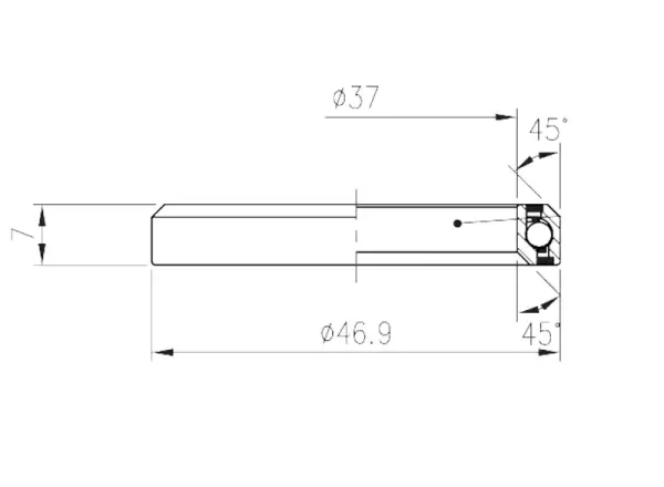 FSA ACB MR137 (No.54) 1-1/4" bearing 45x45