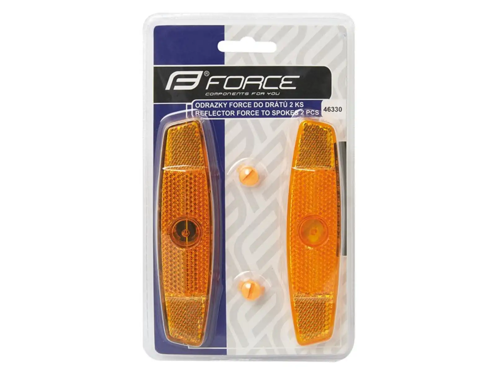 Force reflectors orange for spokes