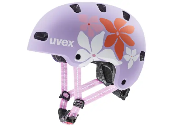 Uvex Kid 4 Style kids helmet Flower Lilac Matt