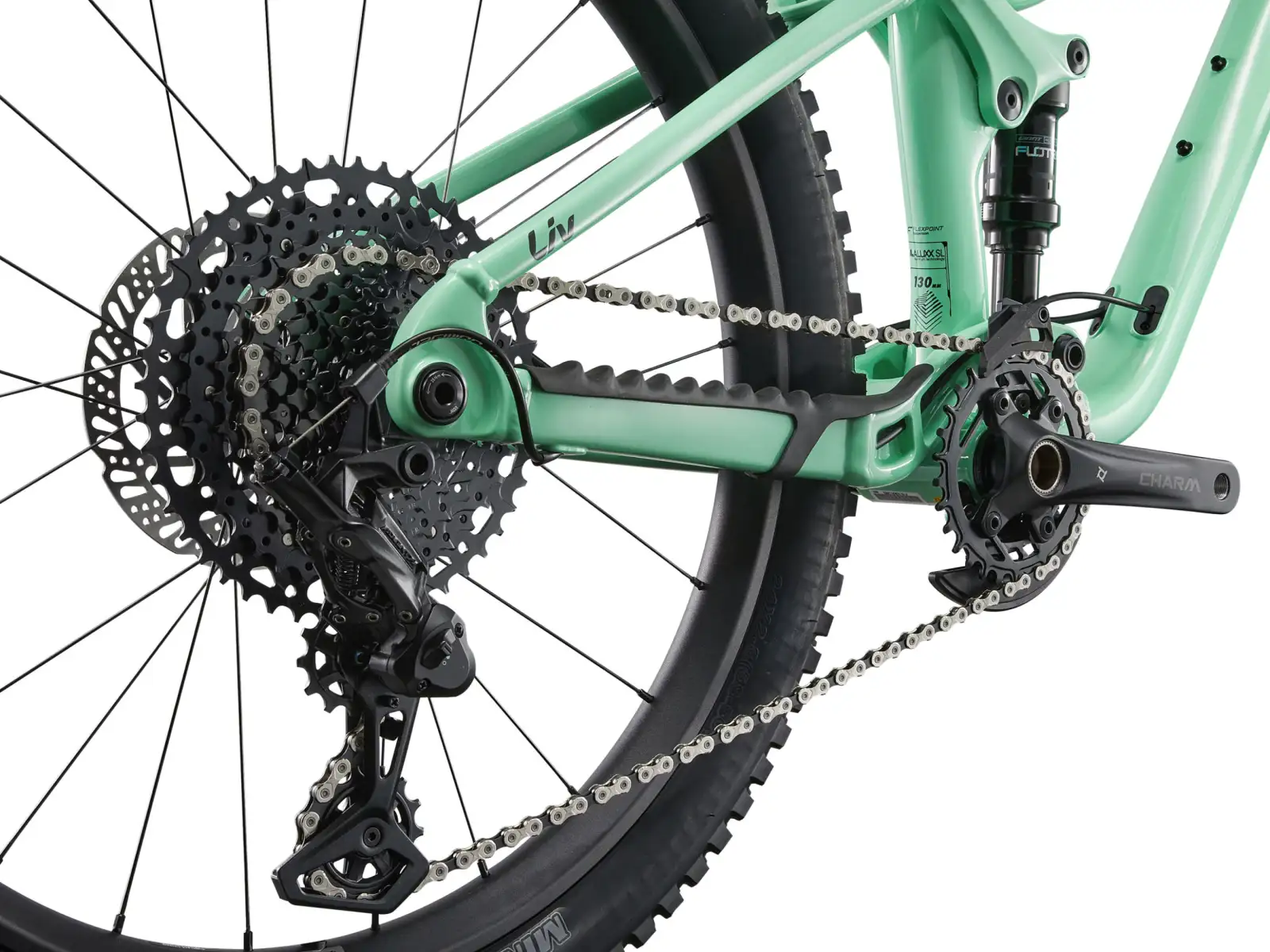 Liv Faith 24 children's full-suspension bike Neo Mint