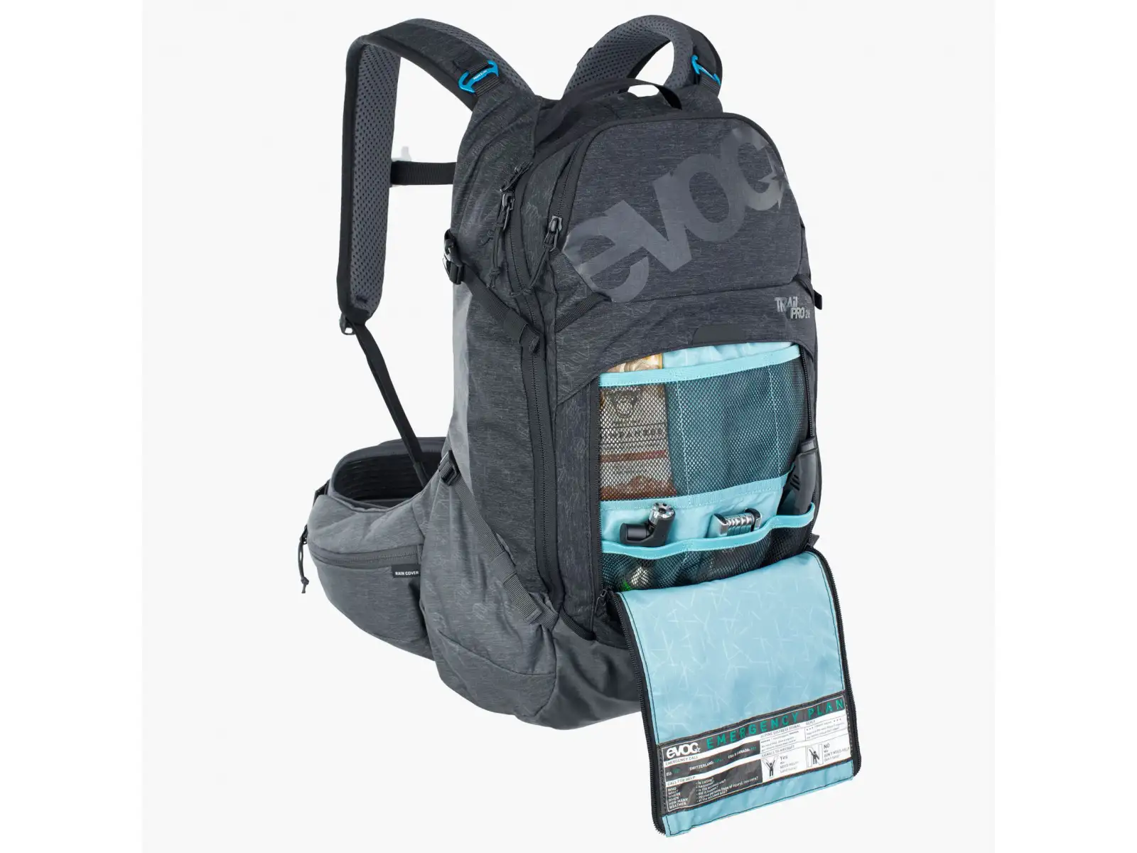 Evoc Trail Pro 26 backpack 26 l black/carbon grey S/M