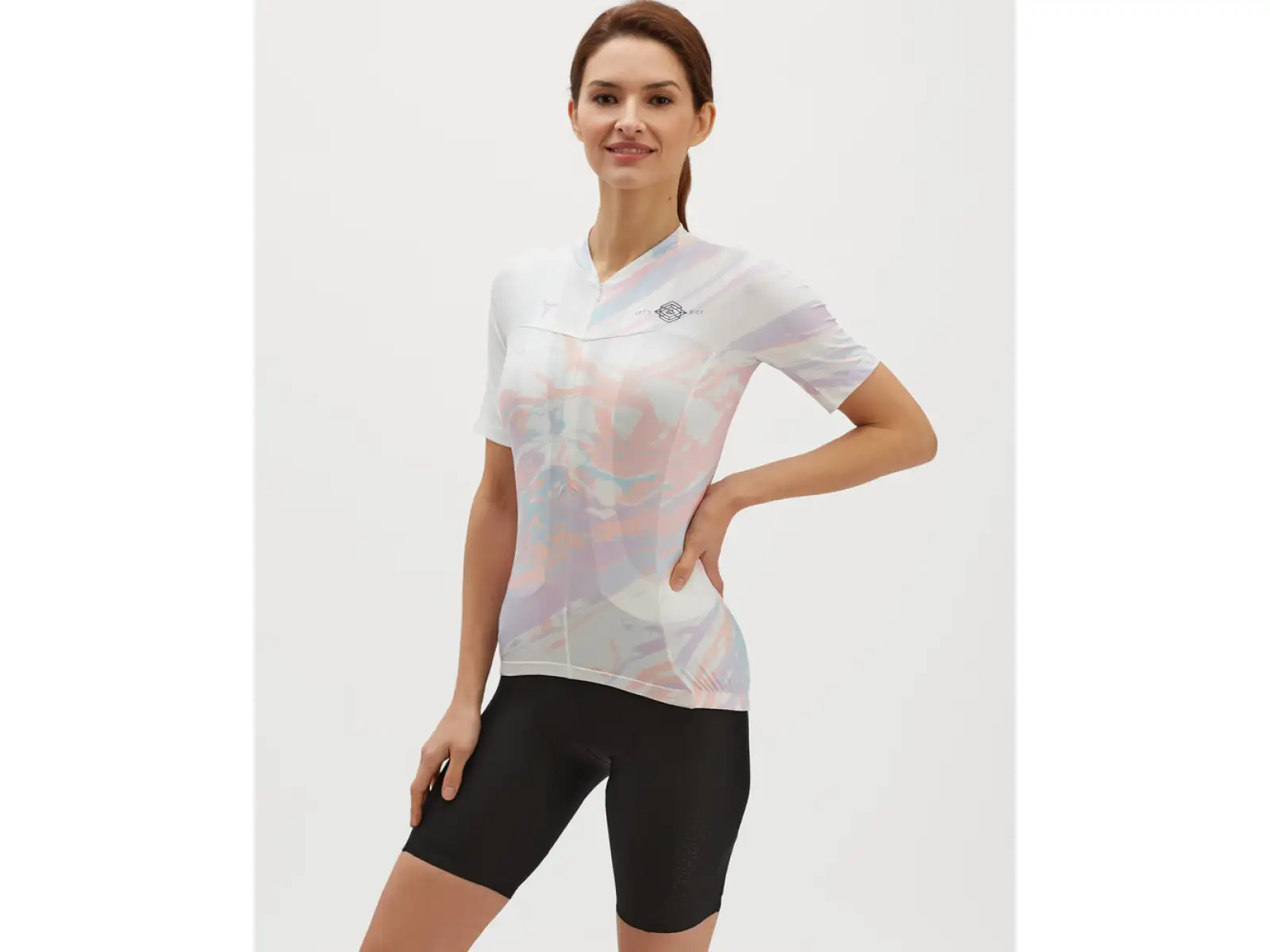 Silvini Catirina women's jersey short sleeve White/Blush