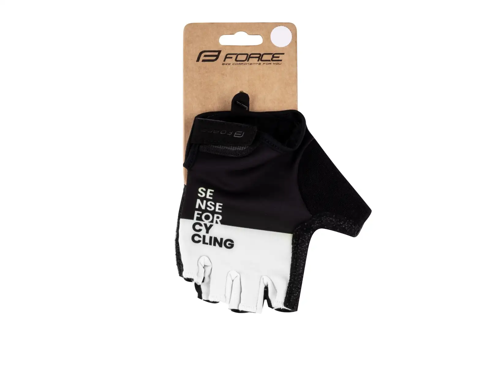 Force Fine short gloves black/white