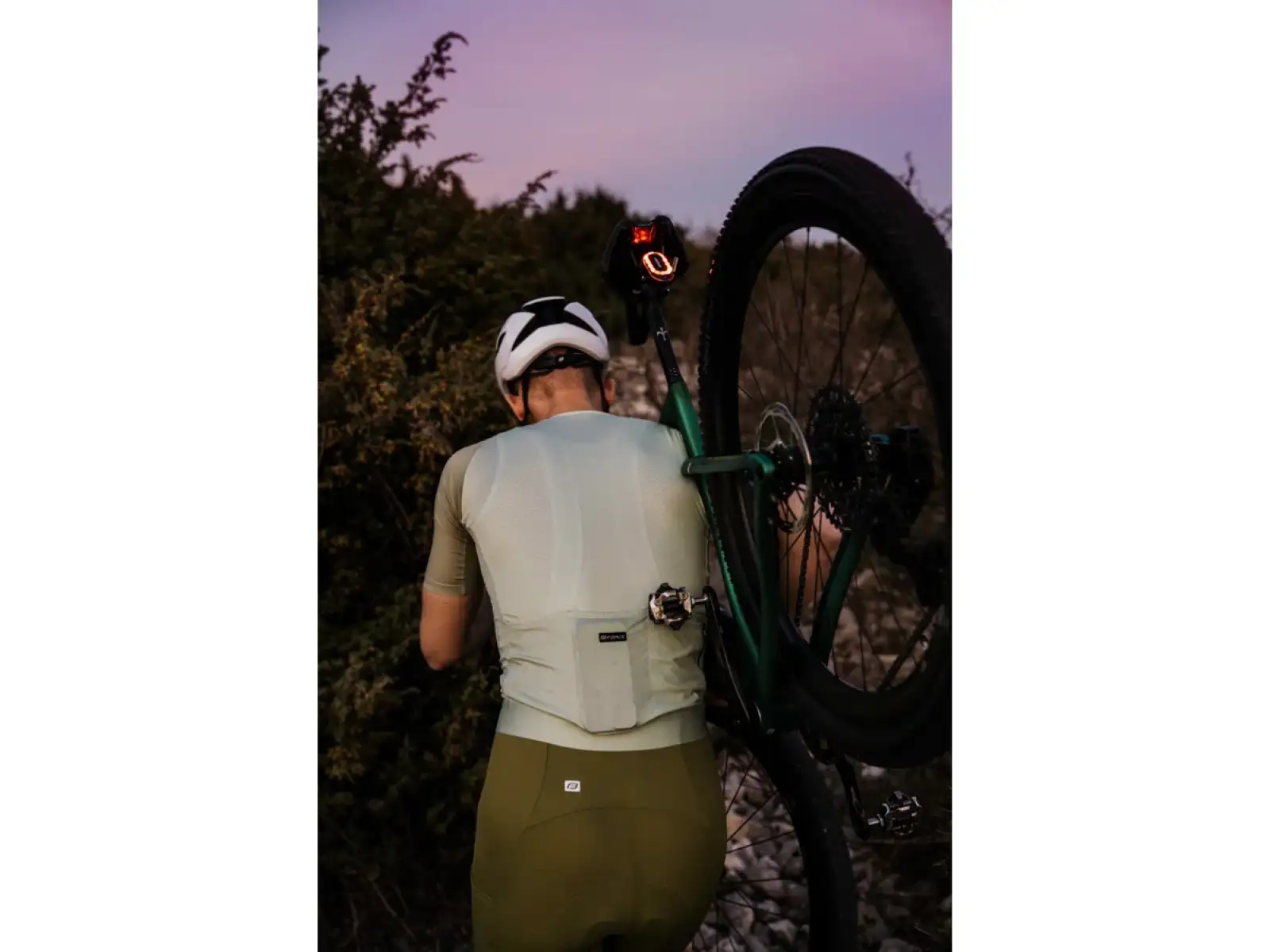 Force Script men's jersey short sleeve olive