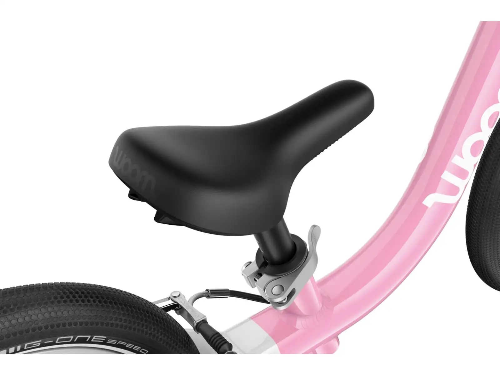 Woom GO 1 kids balance bike 12" Powder Pink