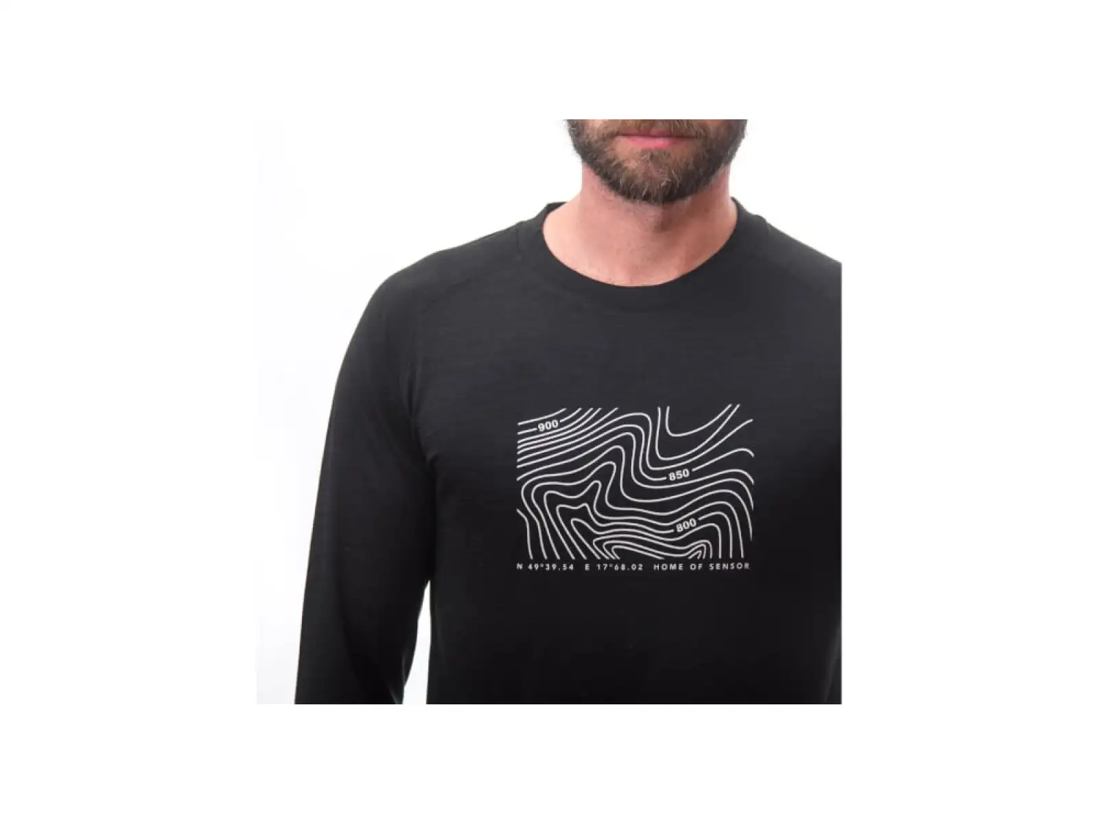 Sensor Merino Air PT Locate men's shirt long sleeve black