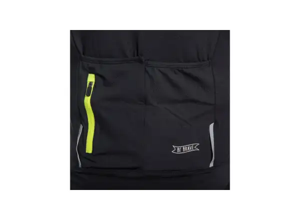 Sensor Cyklo Coolmax Classic men's jersey with short sleeve True Black