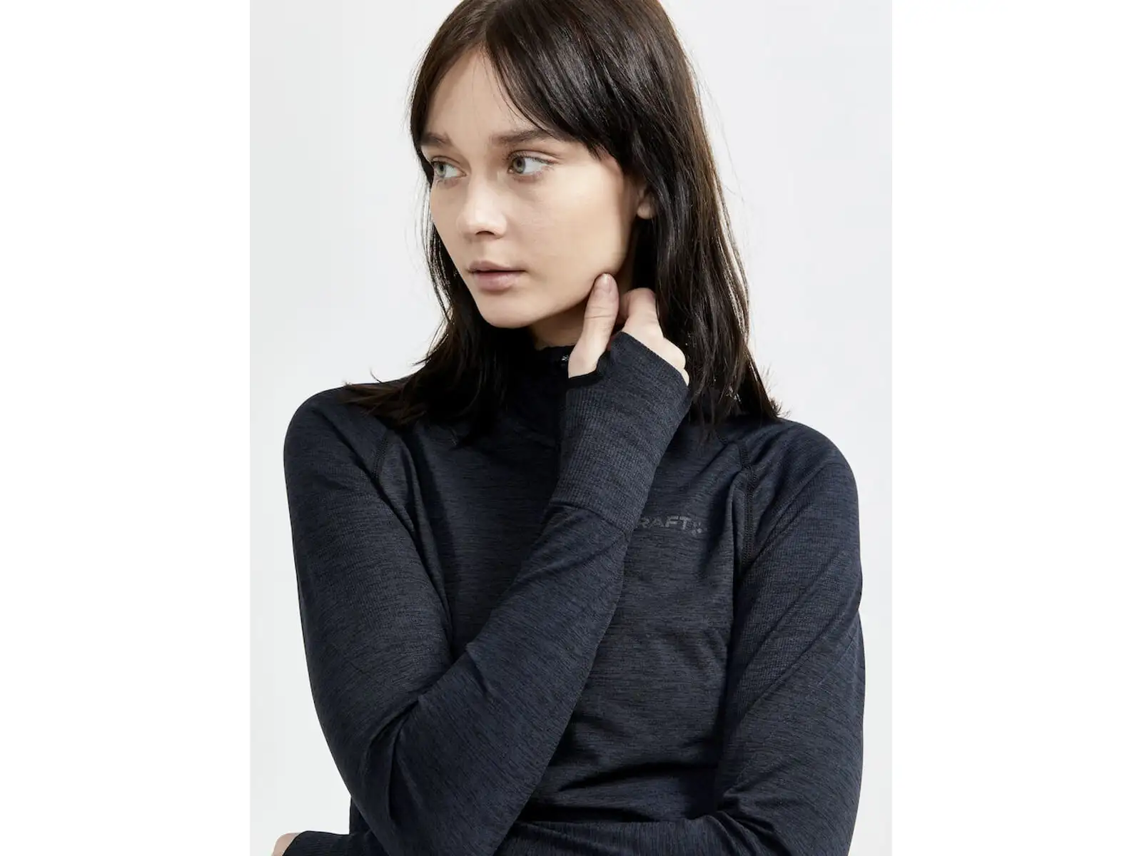 Craft CORE Dry Active Comfort Zip women's long sleeve shirt black