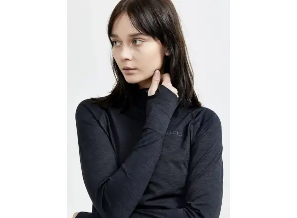 Craft CORE Dry Active Comfort Zip women's long sleeve shirt black