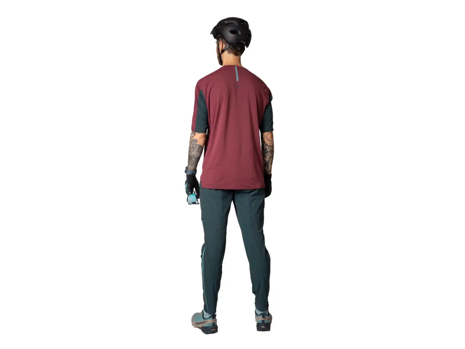 Dynafit Ride men's jersey short sleeve Burgundy