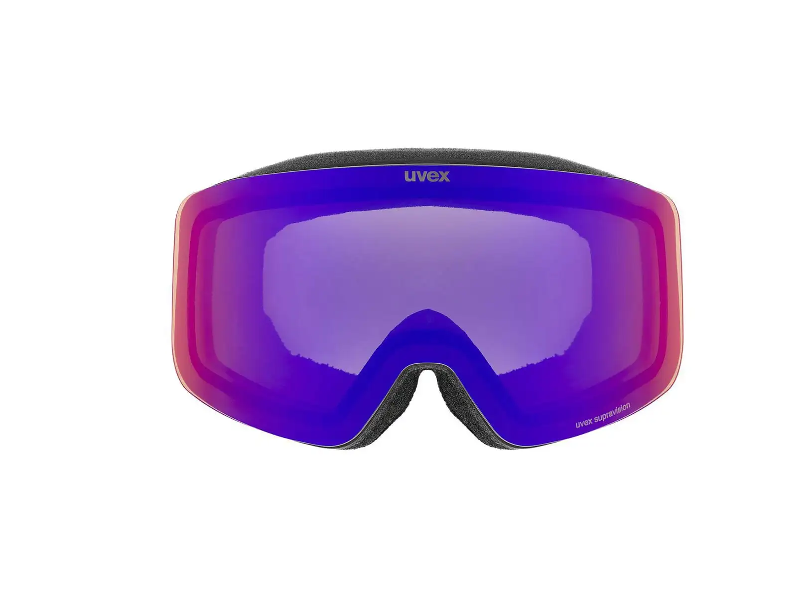 Uvex Pwdr Fm children's ski goggles Black Matt DL/Ruby On Green