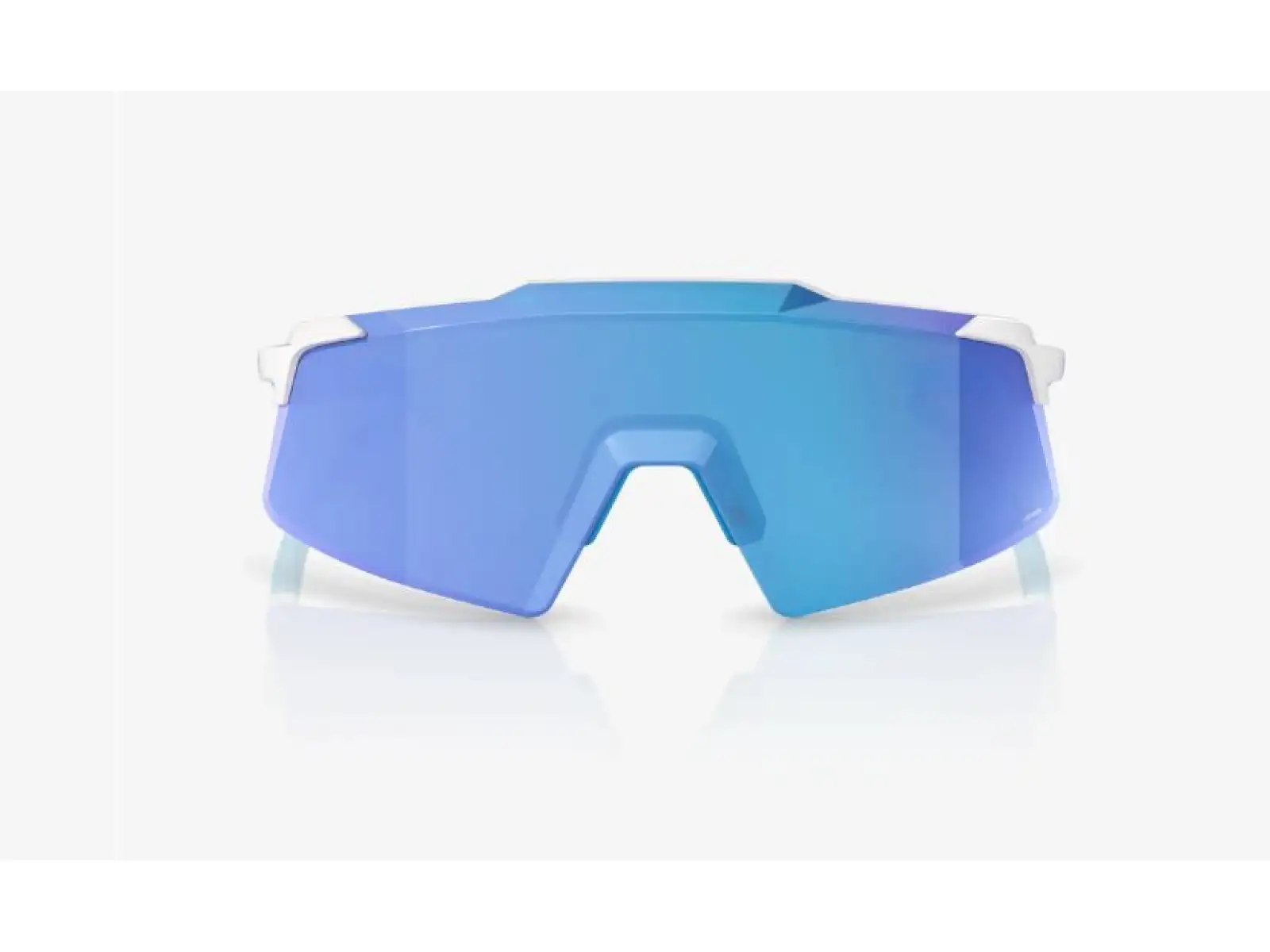 100% Aerocraft glasses Matte White/HiPER Blue Mirror