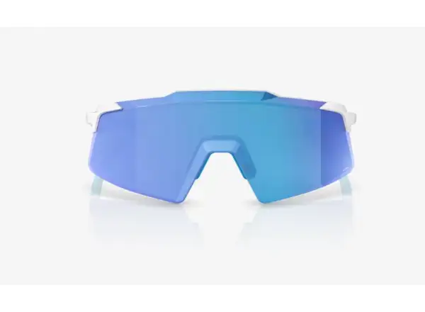 100% Aerocraft glasses Matte White/HiPER Blue Mirror