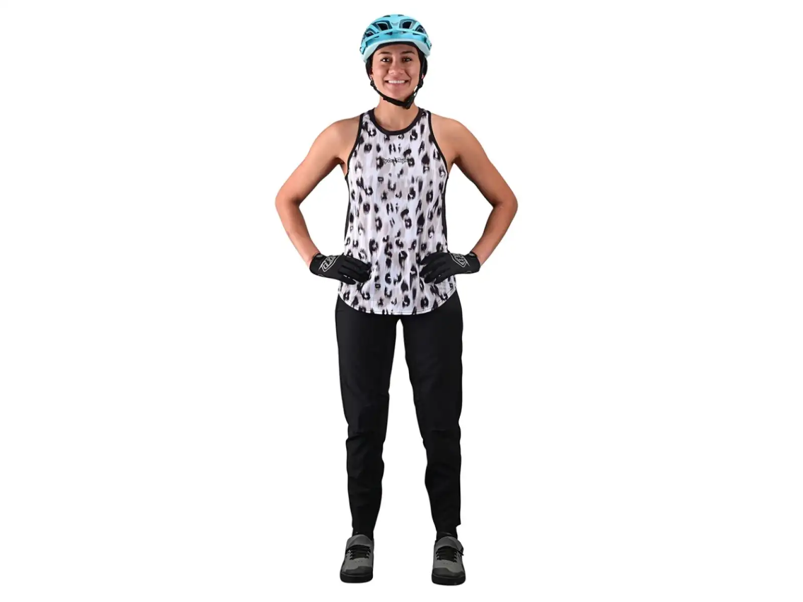 Troy Lee Designs Luxe women's sleeveless jersey Wild Cat white