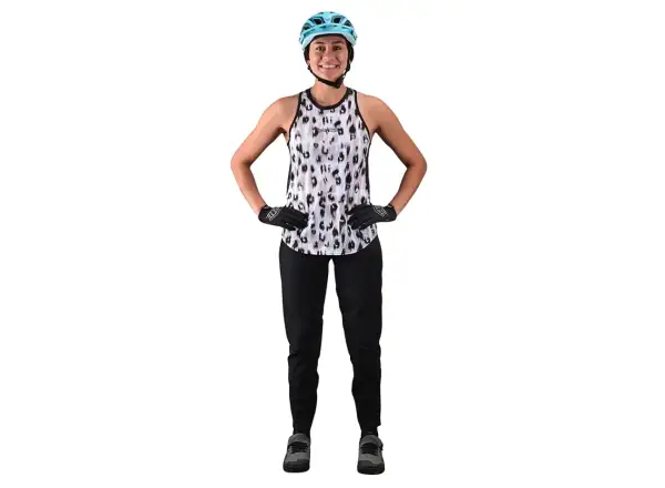 Troy Lee Designs Luxe women's sleeveless jersey Wild Cat white