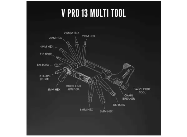 Lezyne V Pro multitool 13 functions black