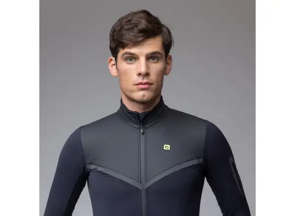 Alé R-EV1 Wool Speed men's winter cycling jacket Black
