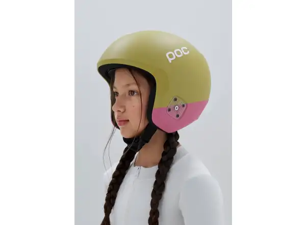 POC Skull Dura Jr ski helmet Olivine Green Matt/Thulite Pink Matt