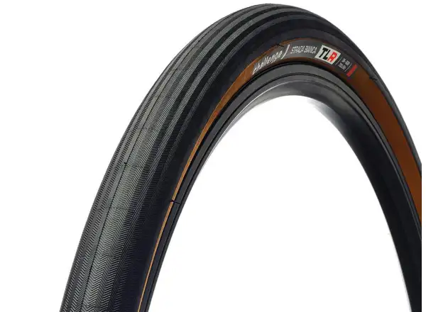 Challenge Strada Bianca TLR 28" road tire kevlar Black/Tan