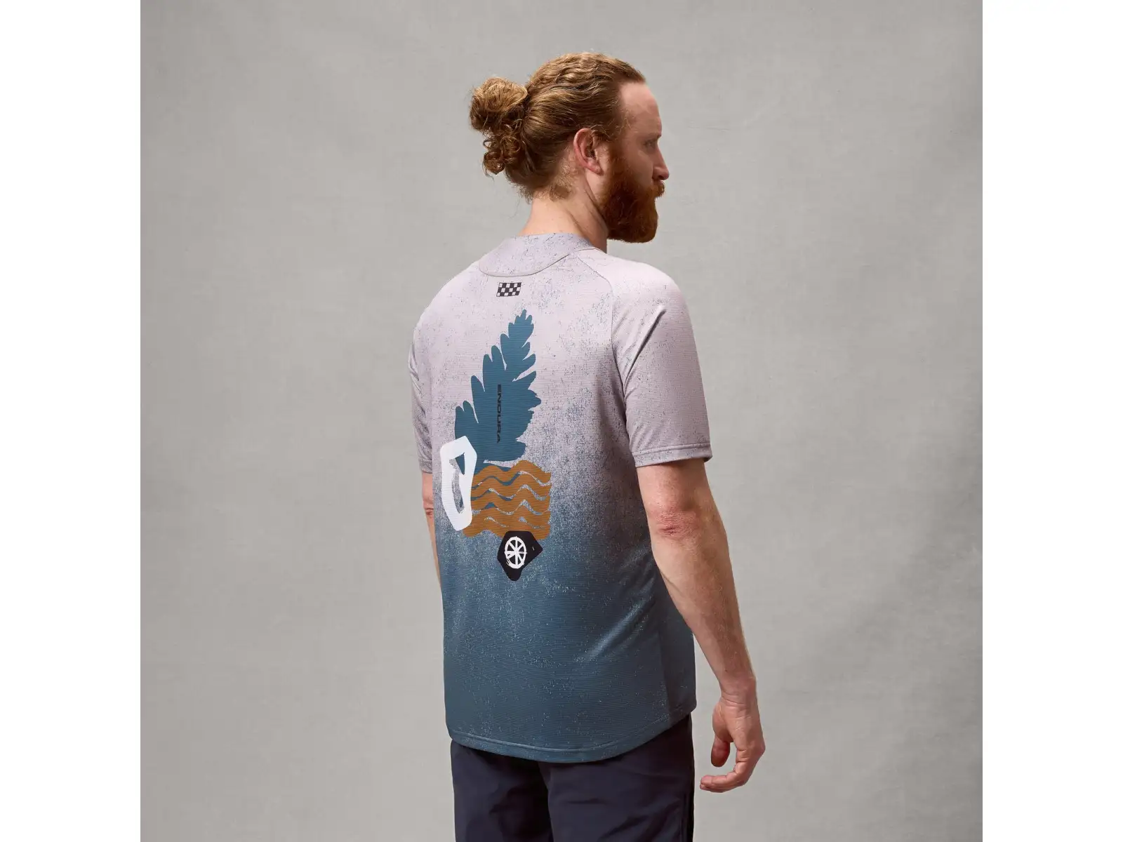 Endura SingleTrack men's jersey short sleeve Titanium