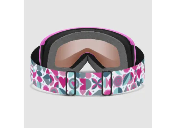 Smith Snowday children's ski goggles Vivid Pink Hearts / RC36