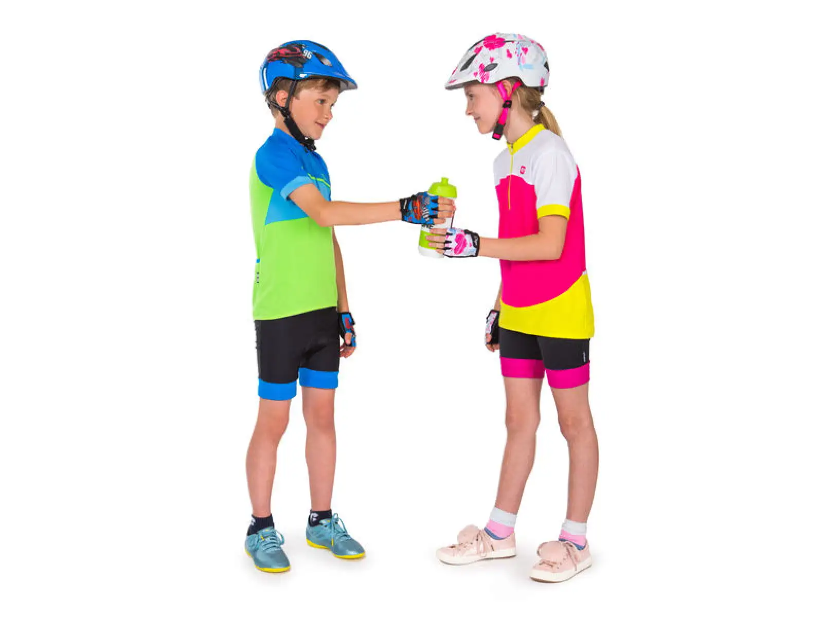 Etape Tiny children's cycling gloves short blue auto