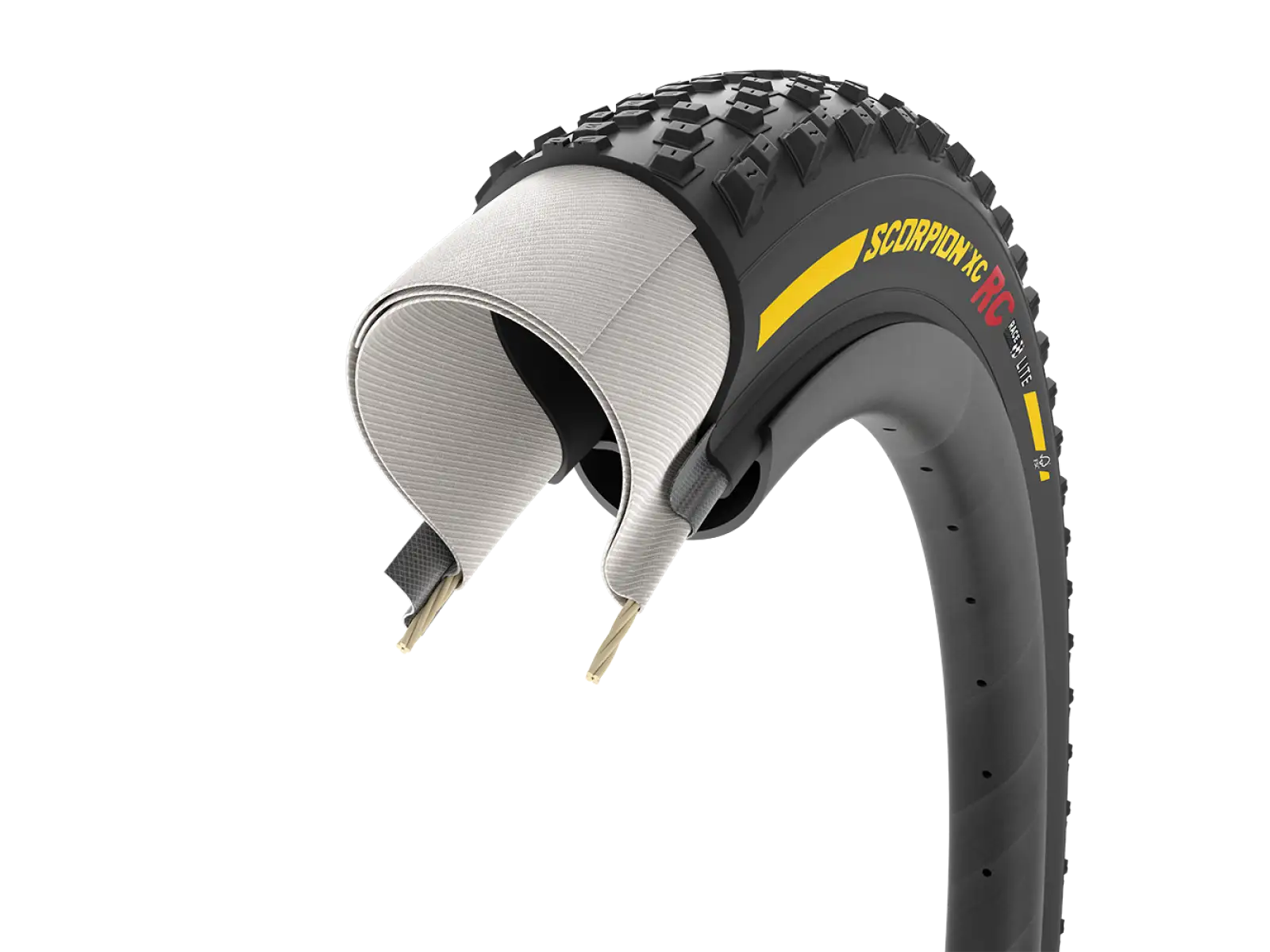 Pirelli Scorpion XC RC Team Edition Lite 29x2,4 tire kevlar yellow