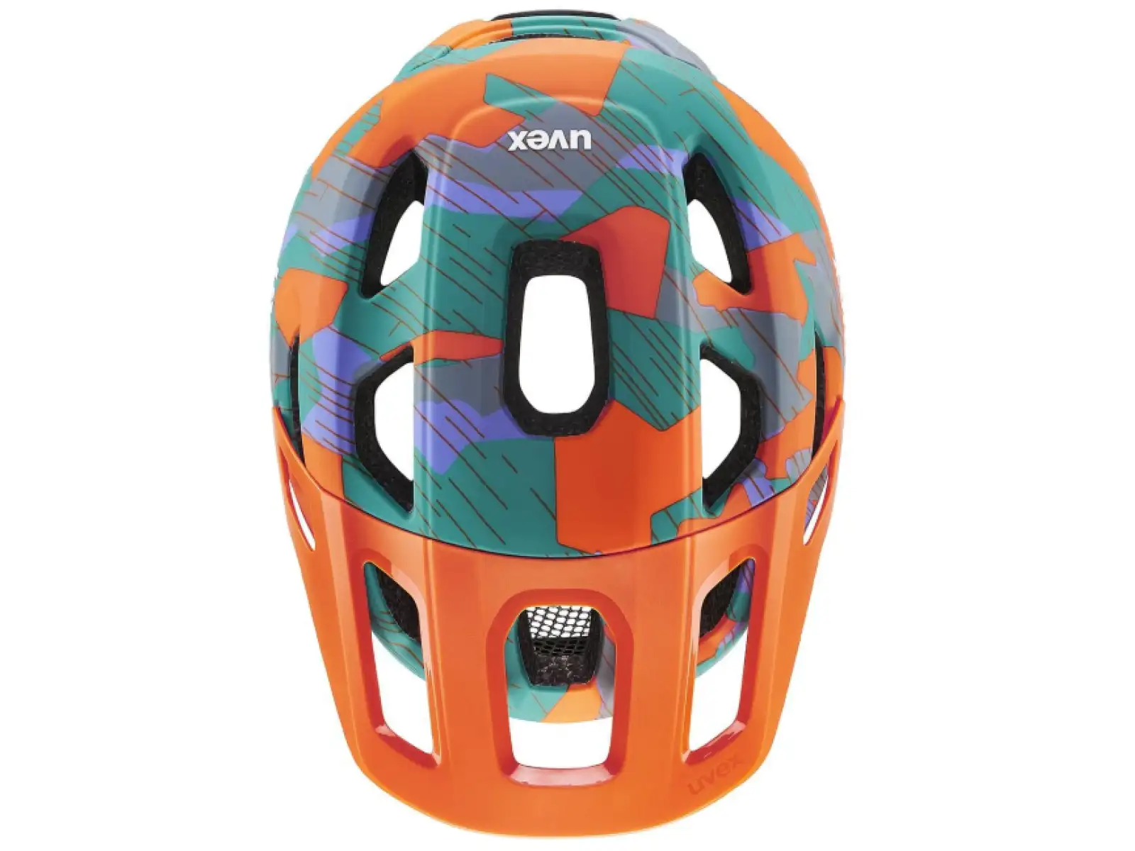 Uvex React Jr. children's helmet Papaya/Camo Matt