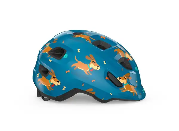 MET Hooray children's helmet blue dachshund