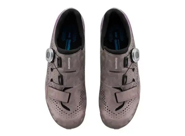 Shimano SH-RX600 women's gravel shoes grey/lilac