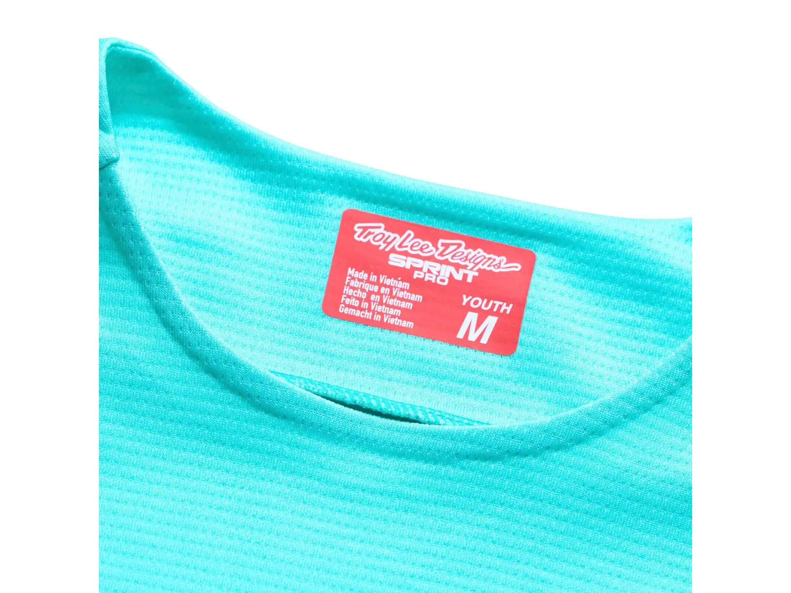Troy Lee Designs Youth Sprint Pro kids long sleeve jersey Mono Real Teal