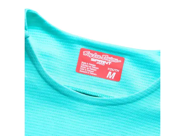 Troy Lee Designs Youth Sprint Pro kids long sleeve jersey Mono Real Teal