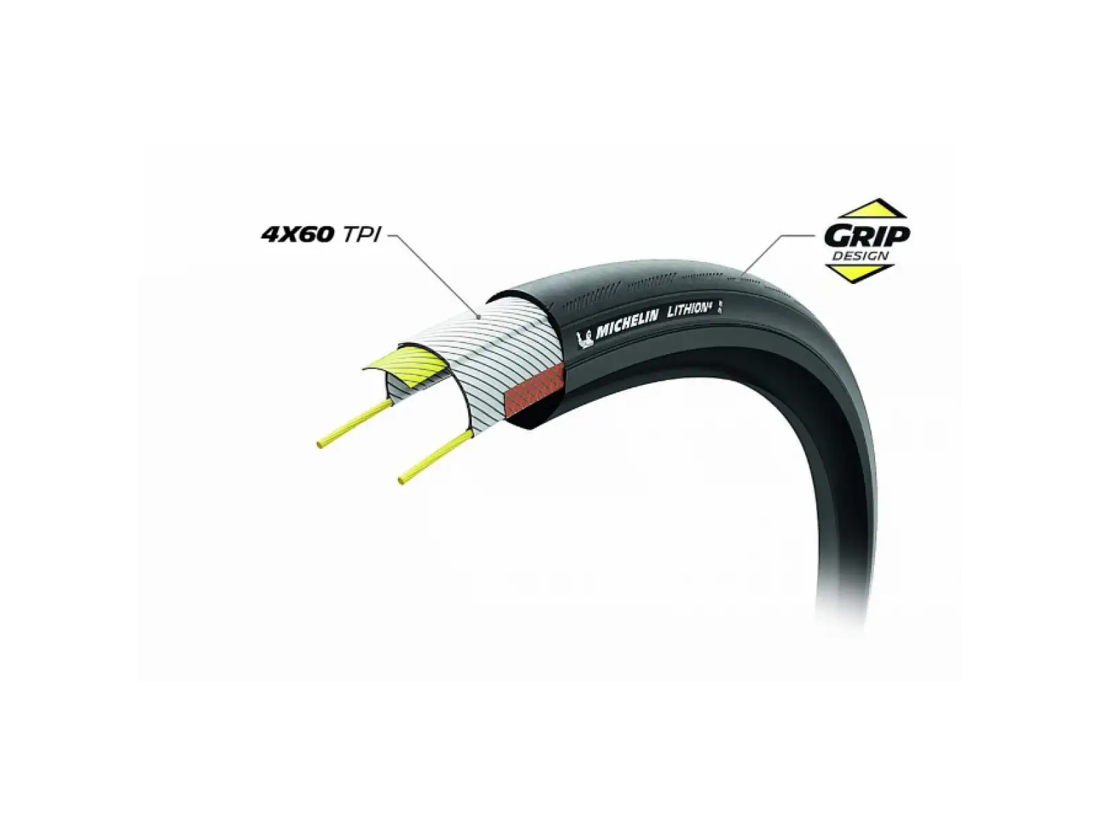 Michelin Lithion 4 Performance Line TS 28" road tire kevlar black
