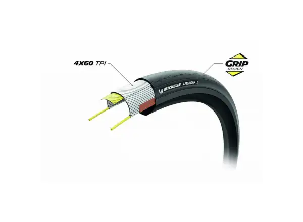 Michelin Lithion 4 Performance Line TS 28" road tire kevlar black