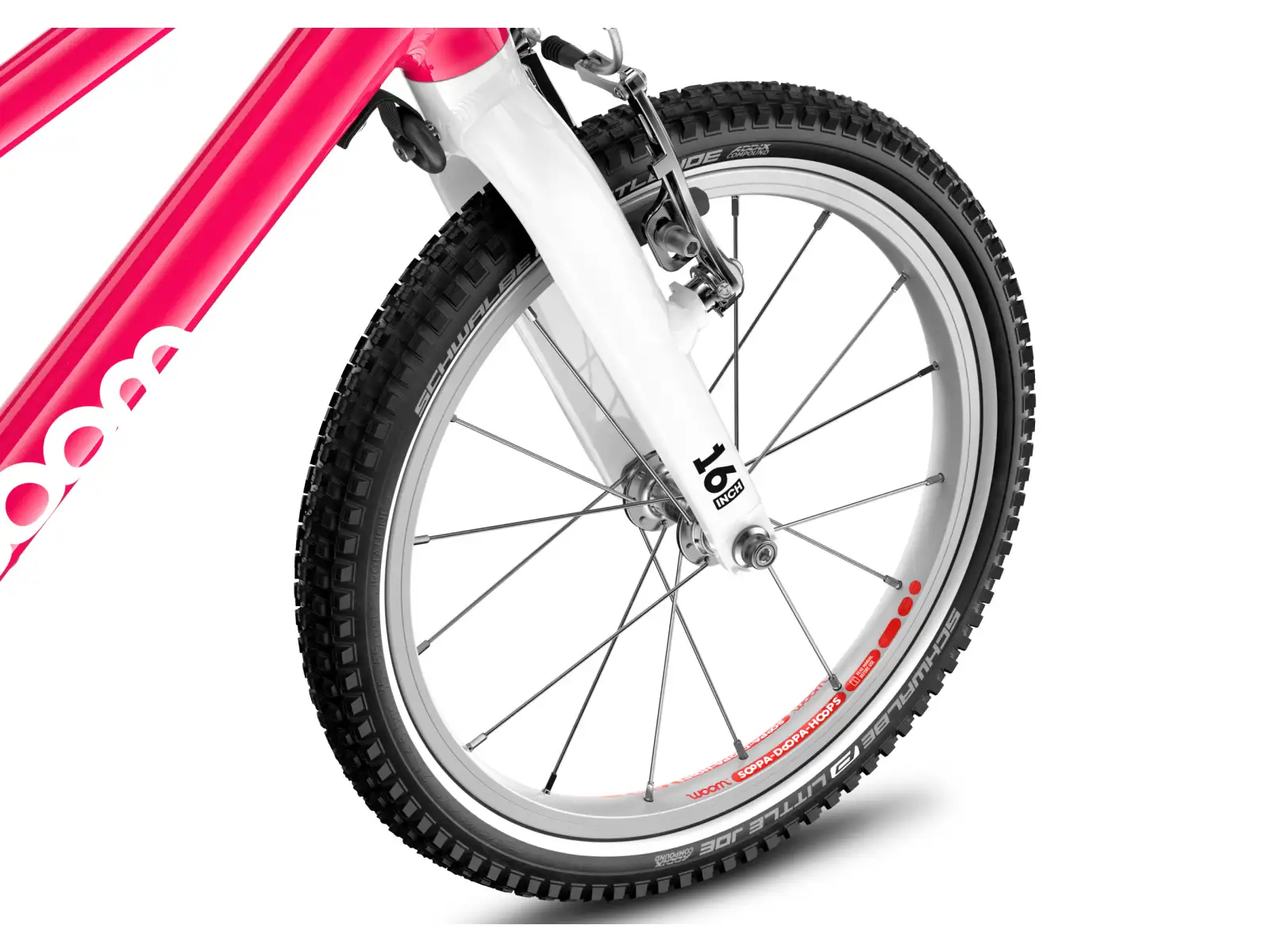 Woom GO 3 Automagic children's bike 16" Hot Pink