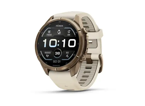 Garmin fenix 9 Pro inReach 43 mm smart watch Autumn gold titanium/Cream/french gray