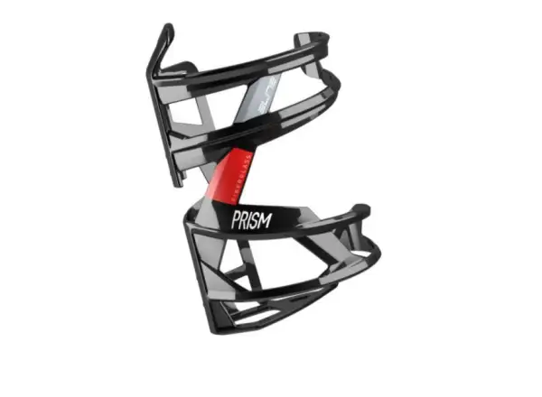 Elite Prism Right bottle cage side right glossy black/red
