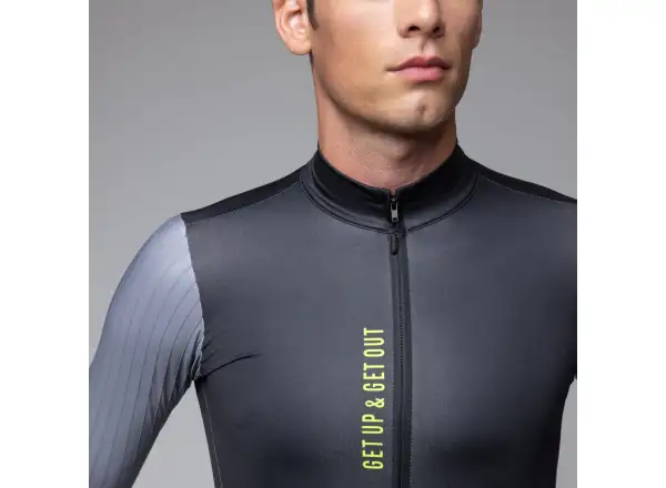 Alé PR-E Follow Me men's insulated long sleeve jersey Black