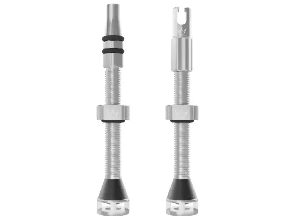 Peatys Holeshot Fast Flow tubeless valves 60 mm Silver