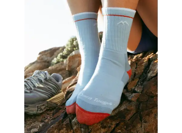 Darn Tough Hiker Micro Crew Midweight Cushion women's socks Glacier