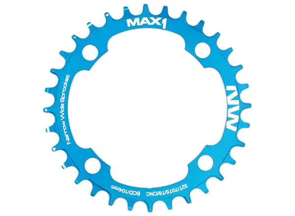 MAX1 Narrow Wide chainring BCD104, 32t blue