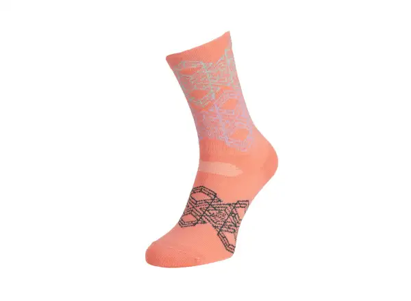 Silvini Dogana socks coral/green