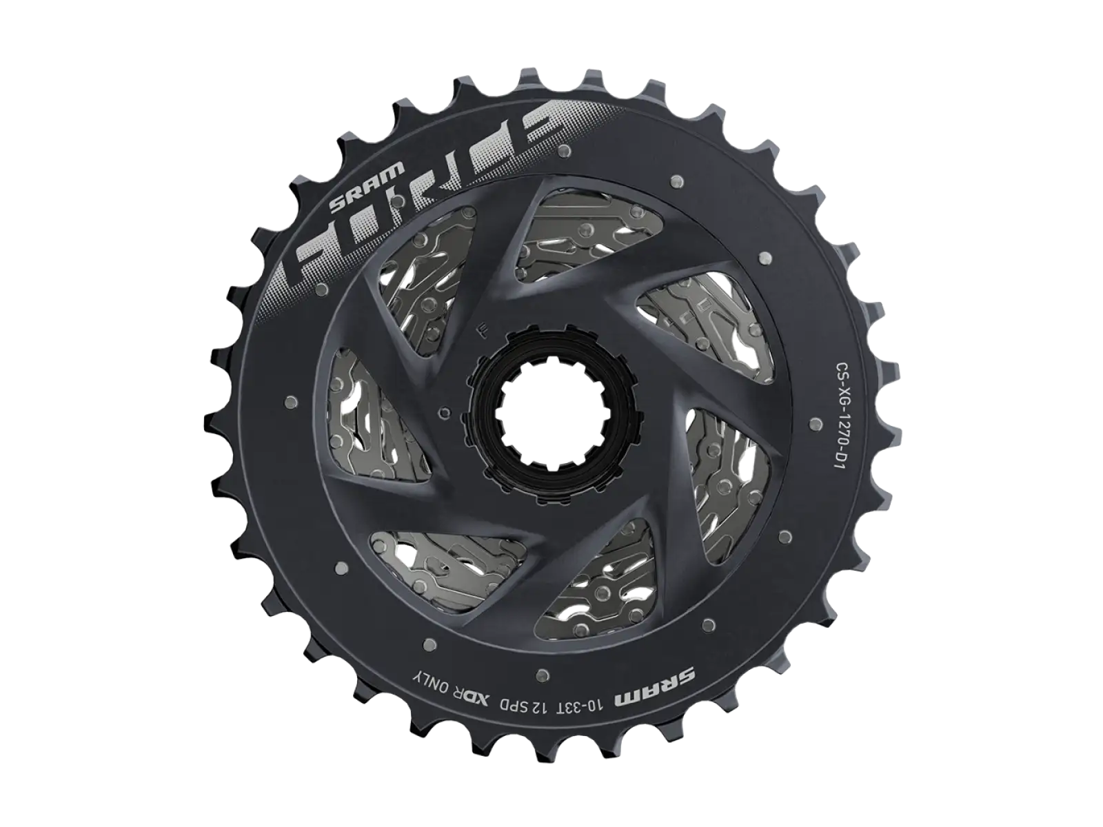 Sram CS XG-1270 D1 Silver 12-speed Cassette 10–33 Teeth